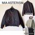 【New】MIA ASTERISM Mia Asterism Ribbed Hem Logo Baseball Jacket Black