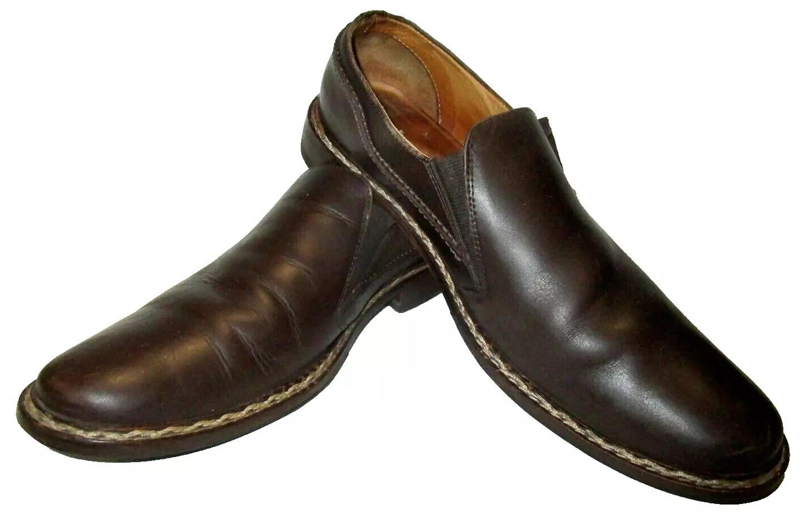 John Varvatos brown Leather Slip On Shoes. Made In Brazil men size 13 M