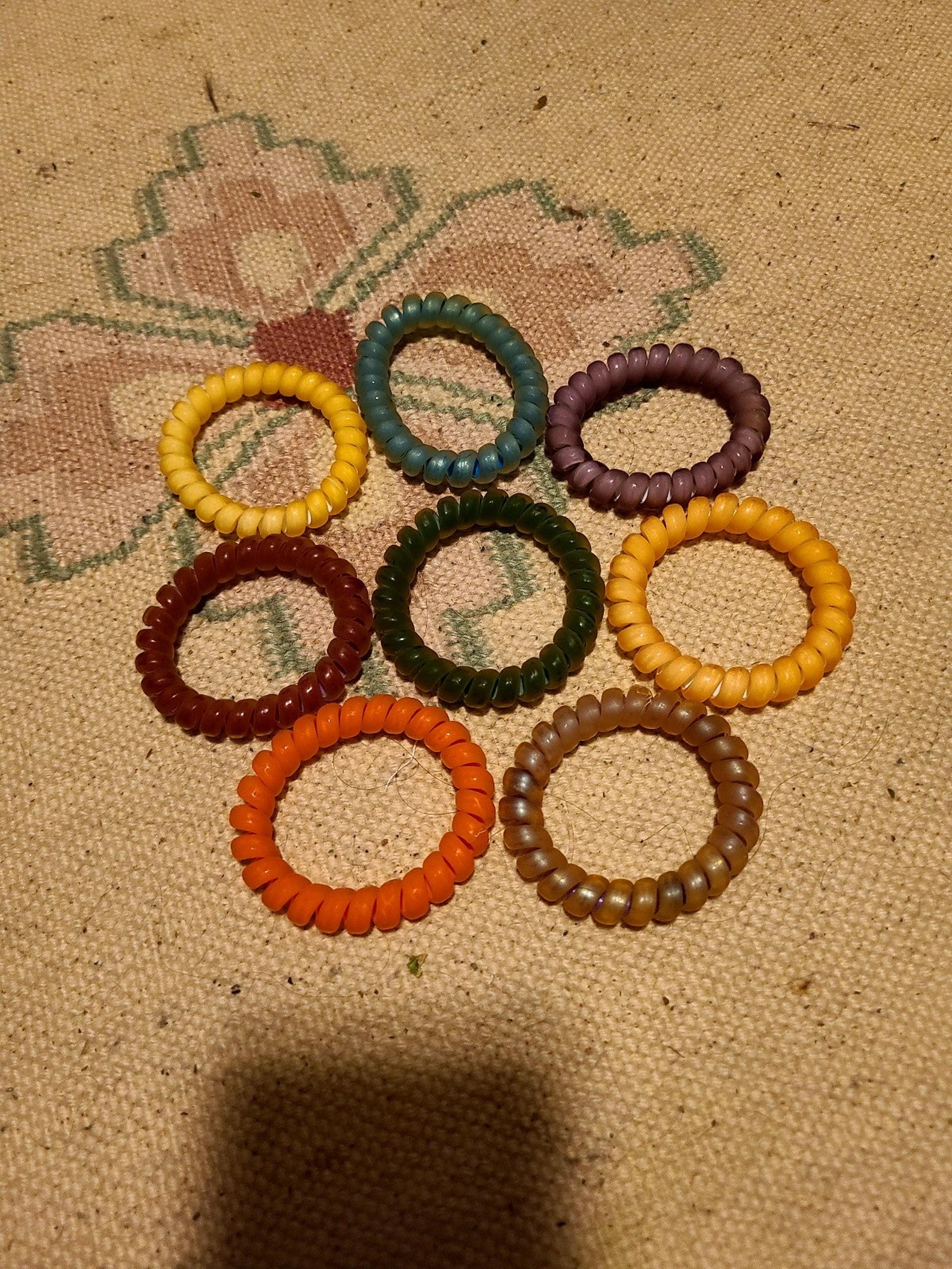 Variety of Phone Cord Hair Ties