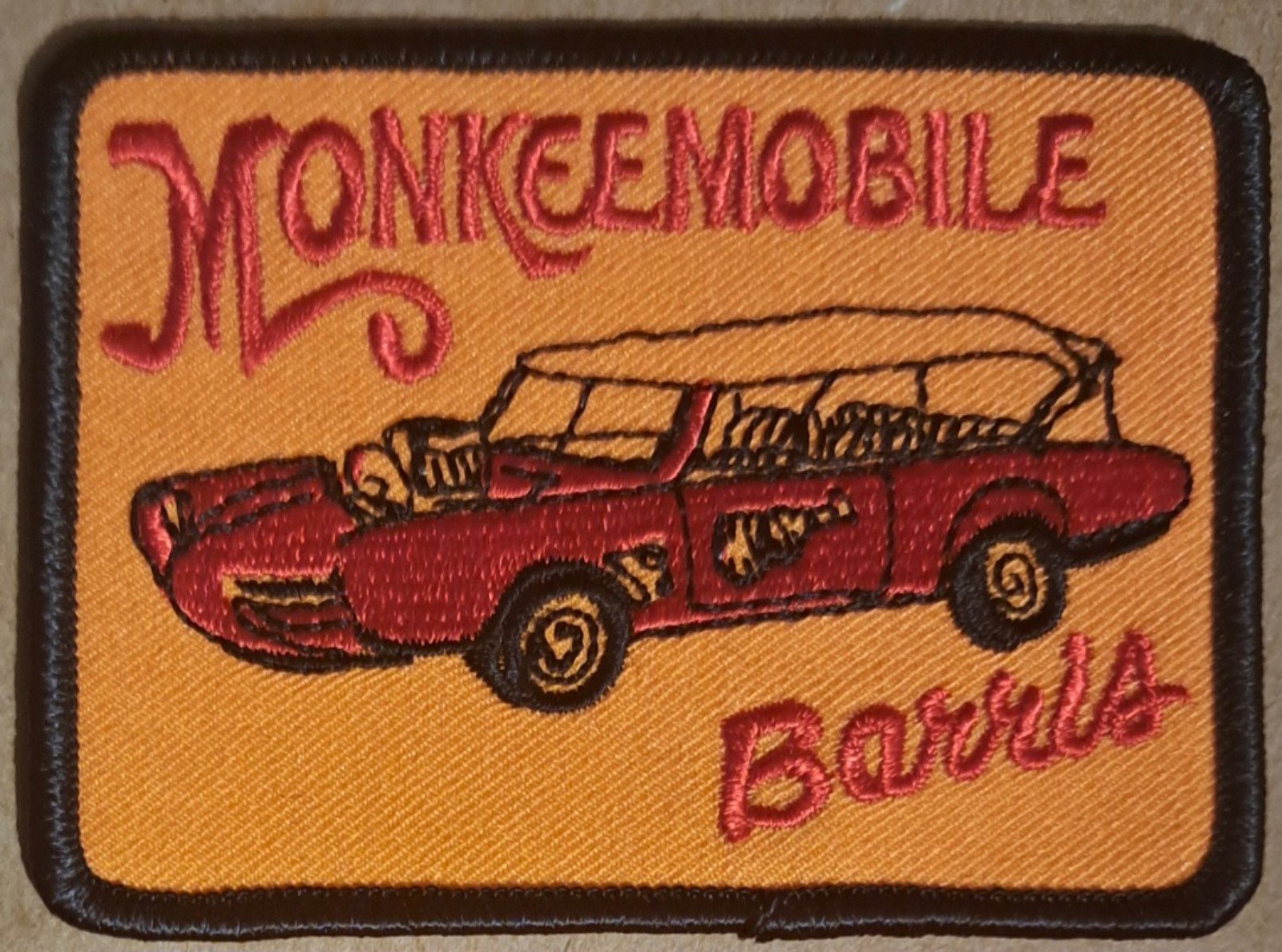 Barris Monkeemobile embroidered Iron on patch