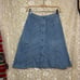 Vintage Foxmoor Women’s A-Line denim skirt XS light blue