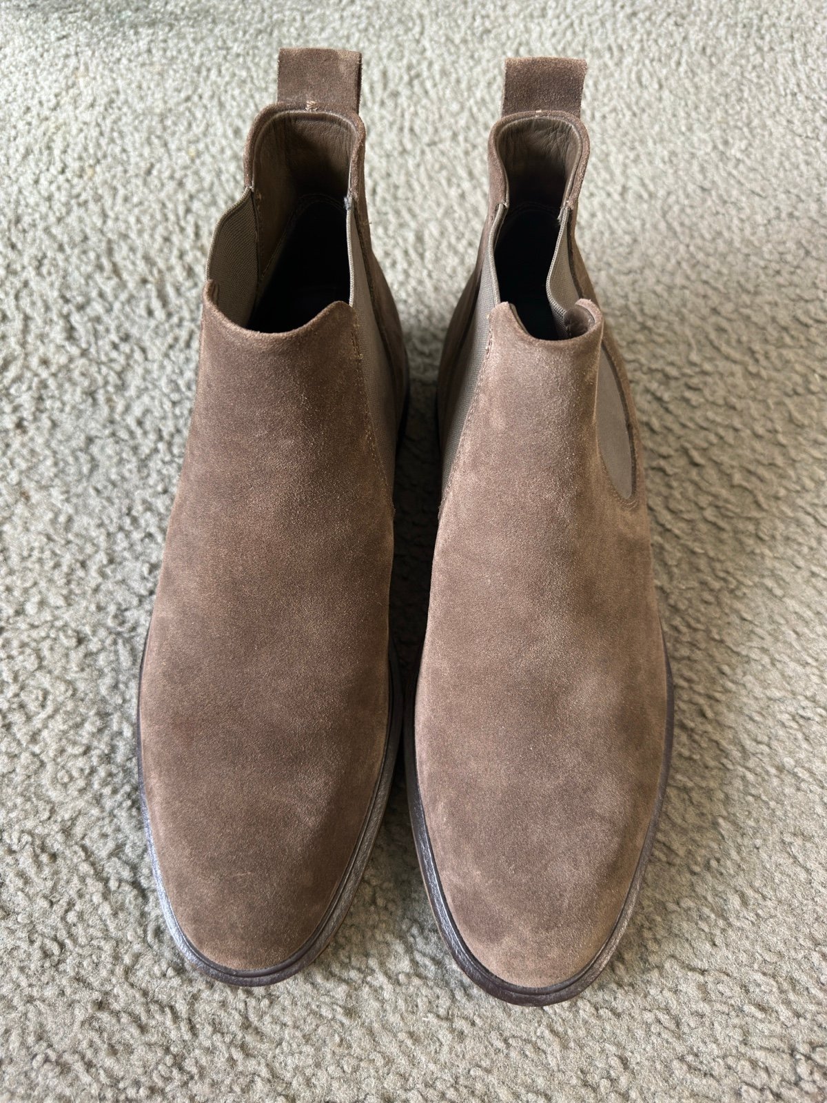 New Ecco men’s suede slip on boots (Size 44 - 10.5)