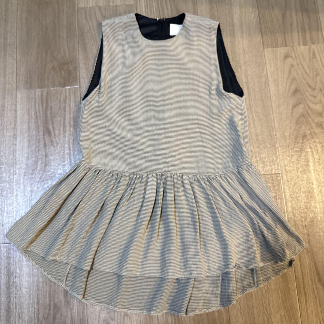 【信頼】 Ameri MEDI Top Peplum Houndstooth トップス