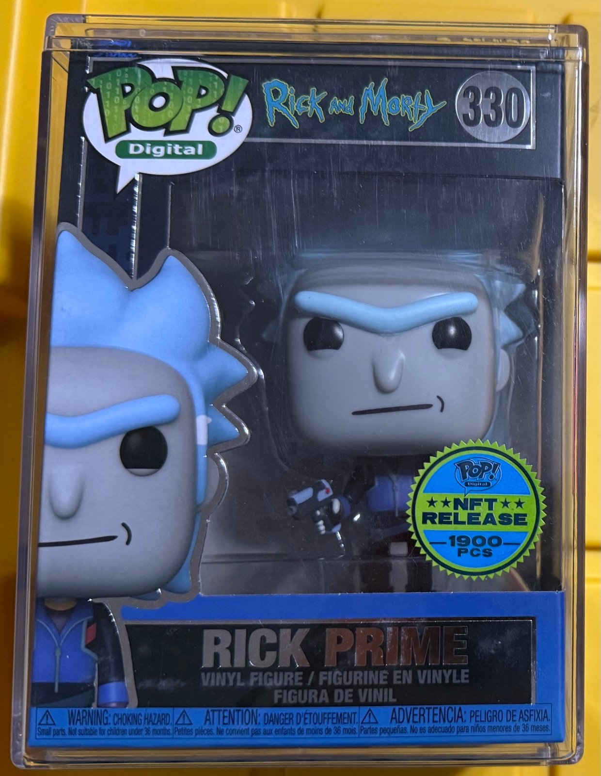 Funko Pop! Digital - Rick & Morty #330 - Rick Prime - LE 1900 -With Hard Stack