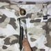 Ecru Cotton Twill 9” Camo Shorts Women’s 6 Camp Print