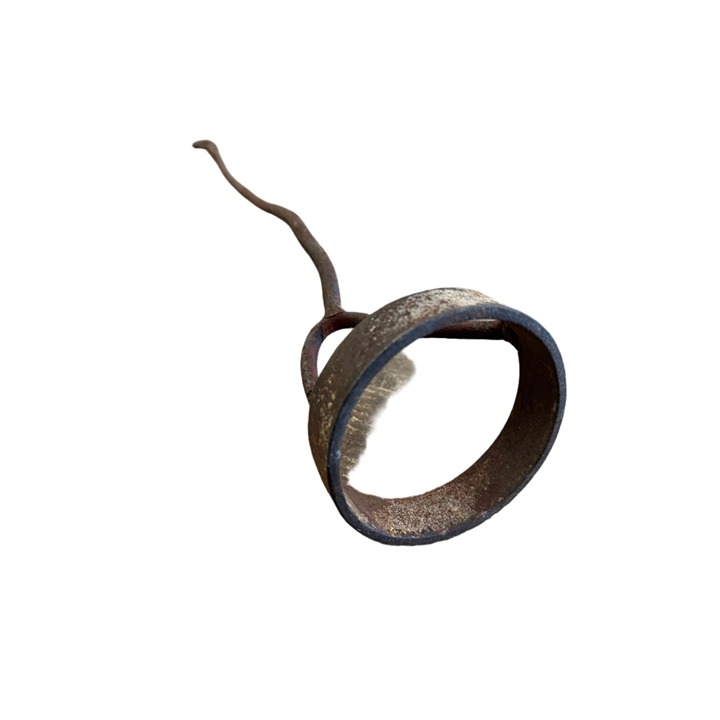 Antique Circle Cattle Branding Iron antique cattle tool decor western decor