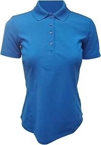 BlueGreg Norman W Protek Micro Pique Short Sleeve Polo (XS, Cerulean Blue (TPBL)