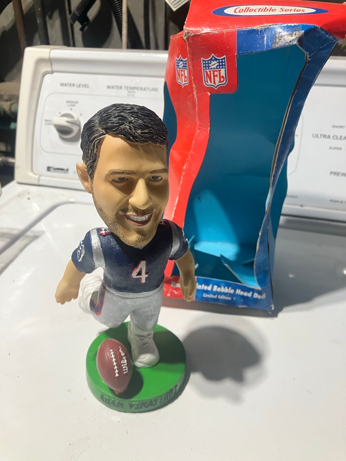 NIB Old Stock HTF Vintage Adam Vinateri Bobblehead