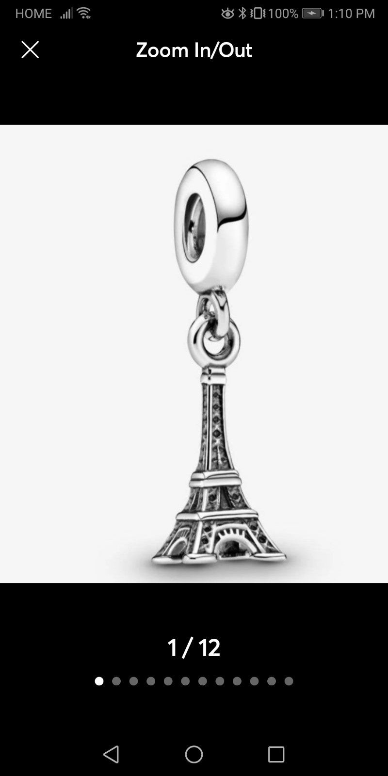 Authentic Pandora dangle Efeil Tower