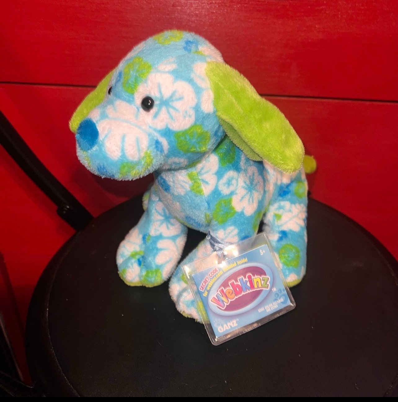 NWT GANZ WEBKINZ TROPICAL ISLAND PUPPY PLUSH