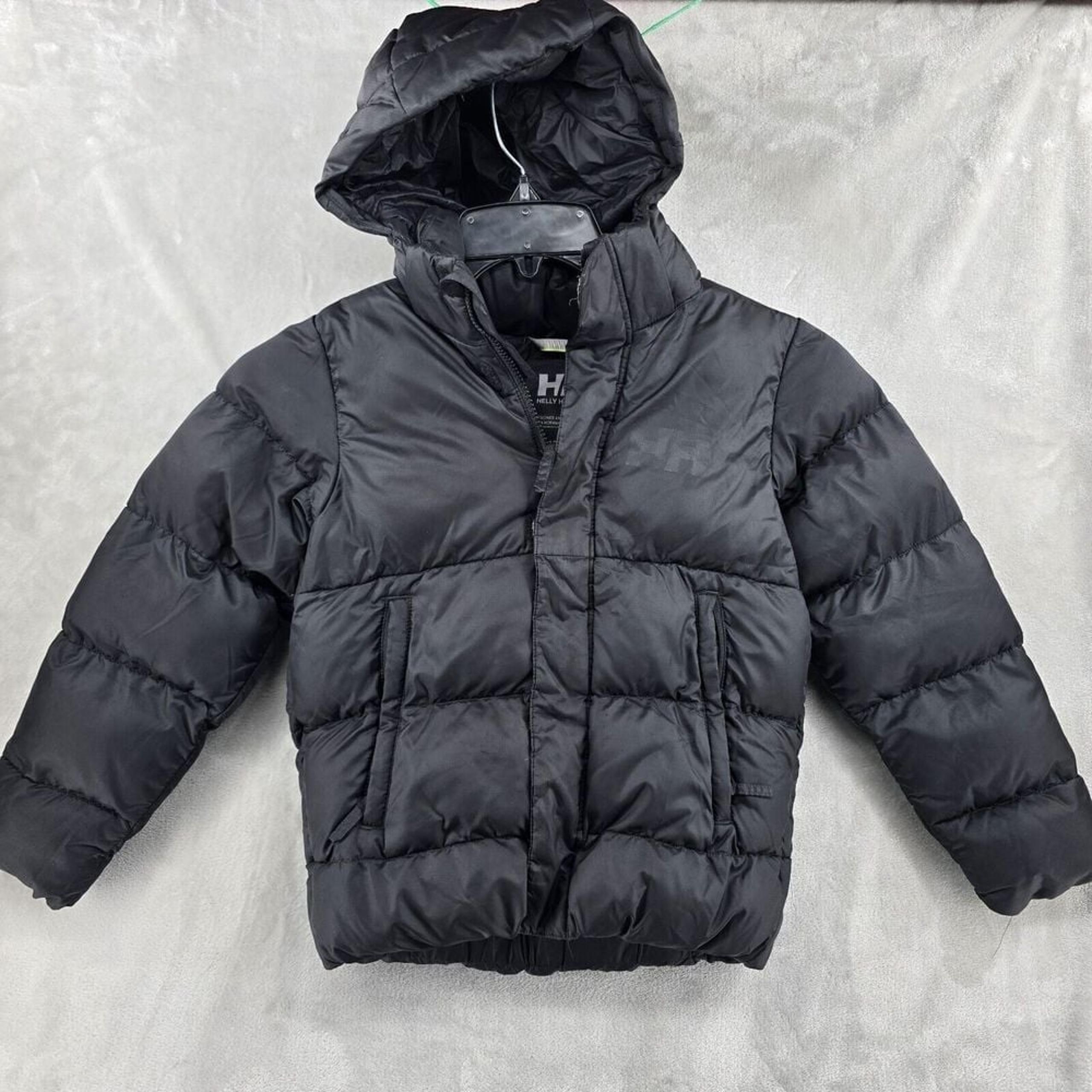Helly Hansen Juniors' Kids Vision Puffy Black Jacket Size 8 / 128 Flaws