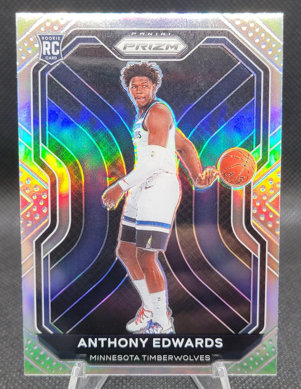 ANTHONY EDWARDS ~ 2020-21 Panini Prizm Silver #258 RC