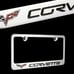 NEW 1PCS CORVETTE Chrome Plated Brass License Plate Frame Officially Licensed