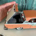 Sun Star 1957 Ford Fairlane 500 Skyliner 1:18 Diecast Model Car Coral/White