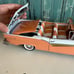 Sun Star 1957 Ford Fairlane 500 Skyliner 1:18 Diecast Model Car Coral/White