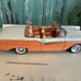 Sun Star 1957 Ford Fairlane 500 Skyliner 1:18 Diecast Model Car Coral/White