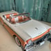 Sun Star 1957 Ford Fairlane 500 Skyliner 1:18 Diecast Model Car Coral/White