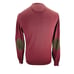 Massimo Dutti Cashmere Blend Sweater Mens M Maroon Elbow Patches Academia Preppy