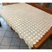 Vintage Handmade Crochet Lace Heavy Holiday Tablecloth 57x47 Rectangle Ercu