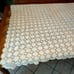 Vintage Handmade Crochet Lace Heavy Holiday Tablecloth 57x47 Rectangle Ercu