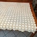 Vintage Handmade Crochet Lace Heavy Holiday Tablecloth 57x47 Rectangle Ercu