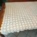 Vintage Handmade Crochet Lace Heavy Holiday Tablecloth 57x47 Rectangle Ercu