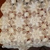 Vintage Handmade Crochet Lace Heavy Holiday Tablecloth 57x47 Rectangle Ercu