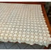 Vintage Handmade Crochet Lace Heavy Holiday Tablecloth 57x47 Rectangle Ercu