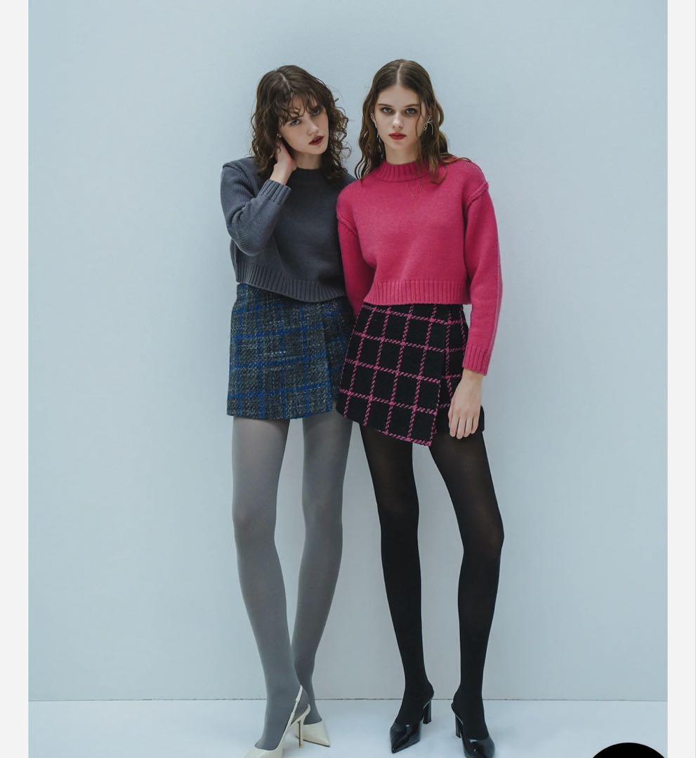 Graph check wrap culottes – shéller / シェリエ