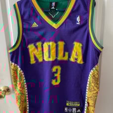 New Orleans Hornets Chris Paul NOLA Mardi Gras Edition size M Adidas