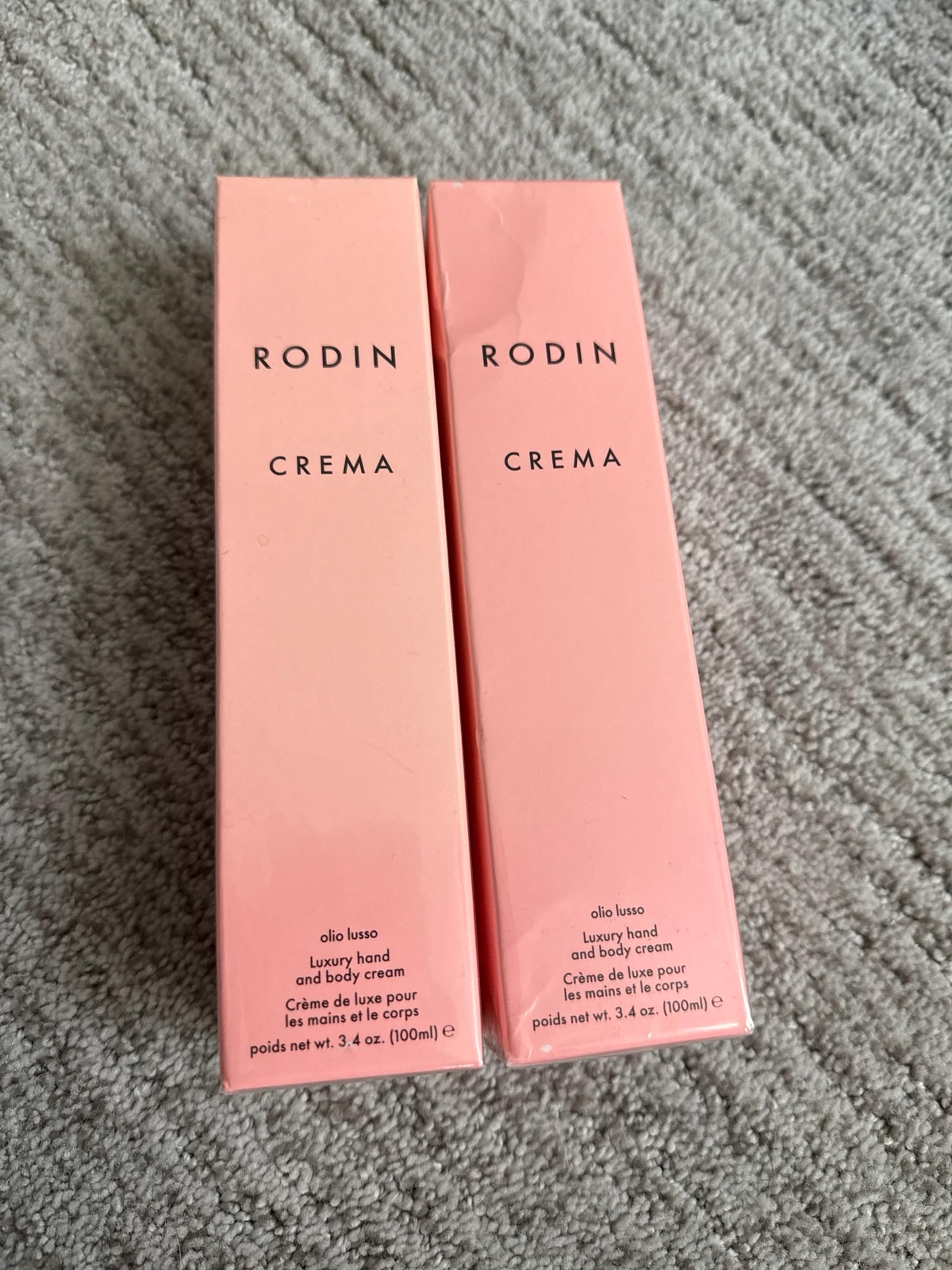 2 * Rodin CREMA Olio Lusso Geranium Orange Blossom Lux Hand Body Cream 3.4 oz