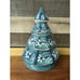 Ceramic Christmas Tree With Handpainted Holly 9 Tall