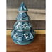 Ceramic Christmas Tree With Handpainted Holly 9 Tall