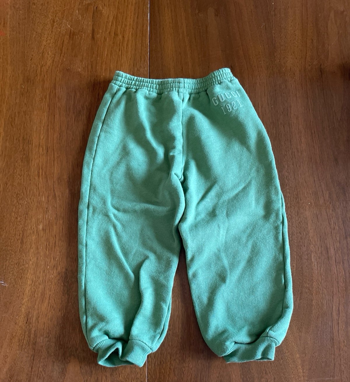 Gucci sweatpants jogger baby toddler green size 36 months