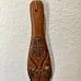 Vintage New Zealand Maori Patu War Club Inlaid Paua Shell 12 x3.5