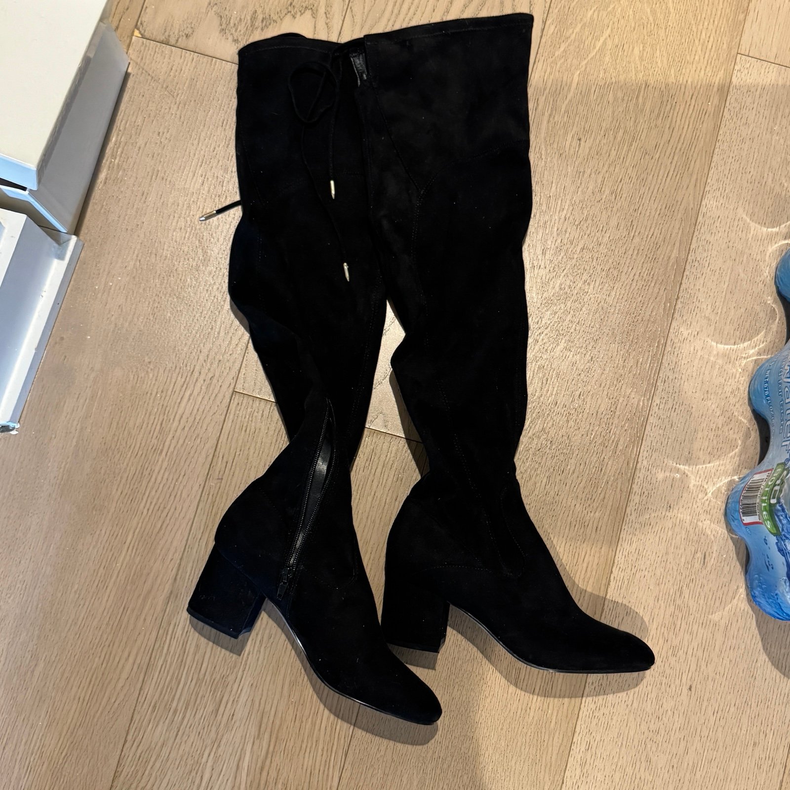Black suede knee high boots #kneehighboots Brand Ivanka Trump