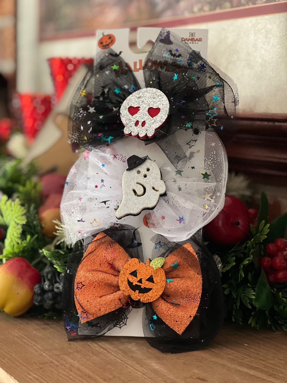 Halloween 3pc Hair Clip Set