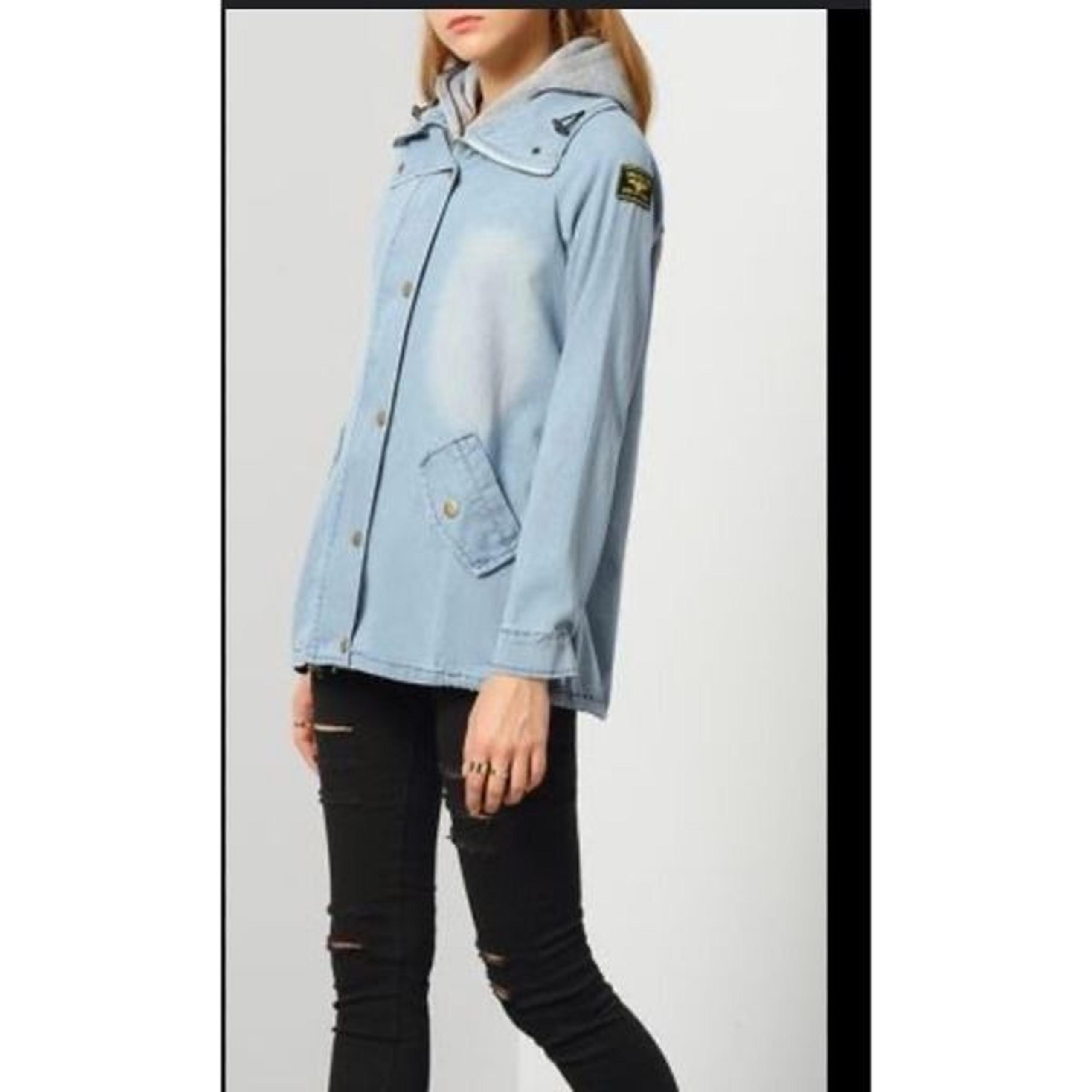 Denim Parka Style Jacket