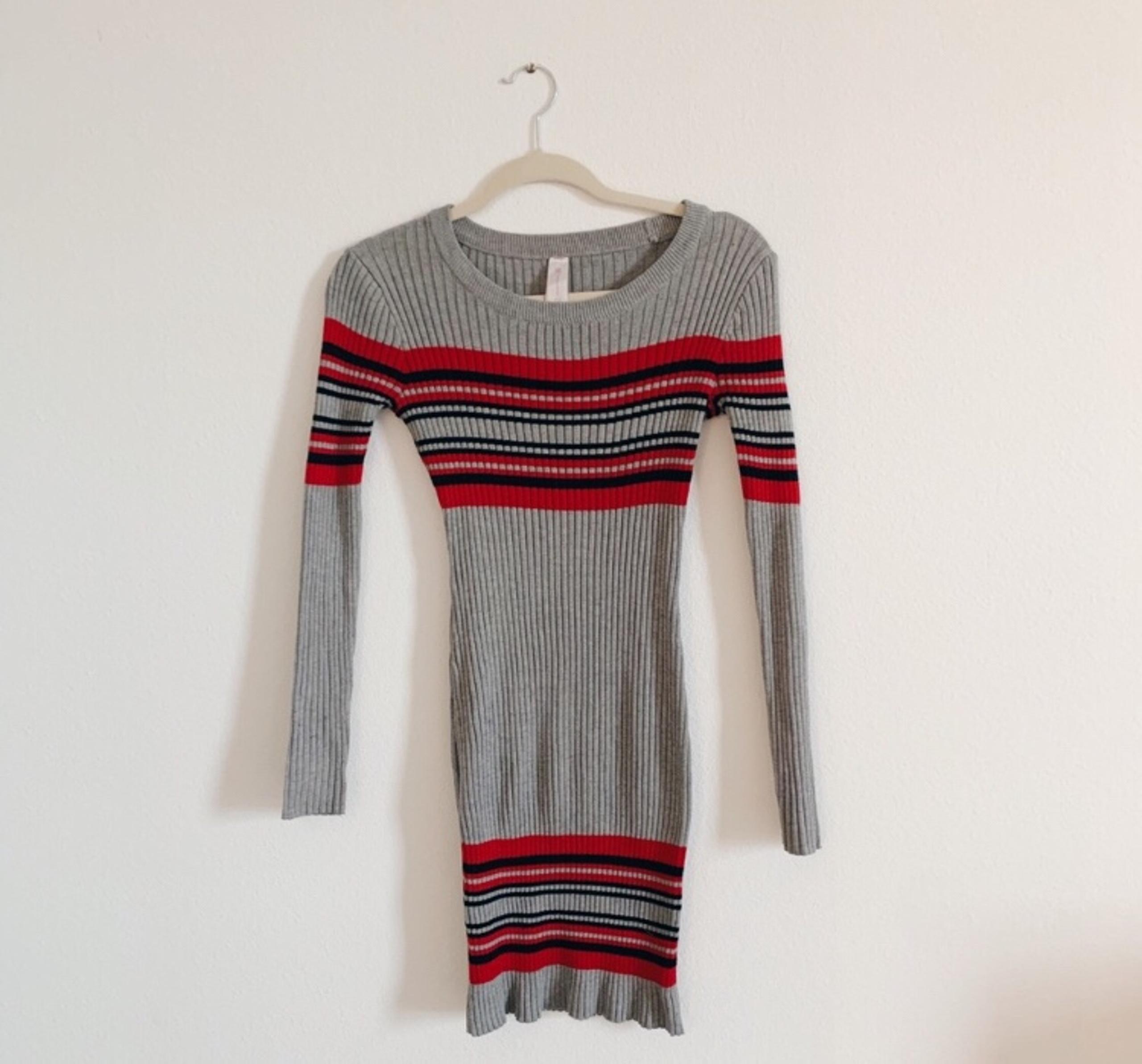 Striped sweater dress