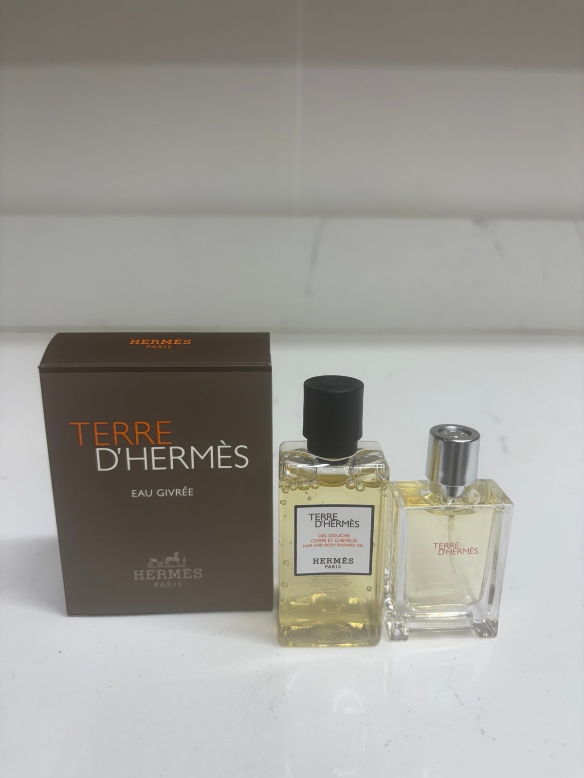 Terre de Hermes Eau Givree’ 2-pc travel set