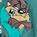 Vintage 1995 Taz Tank Top Mens Size L Green I Thought You'd See It My Way