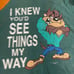 Vintage 1995 Taz Tank Top Mens Size L Green I Thought You'd See It My Way
