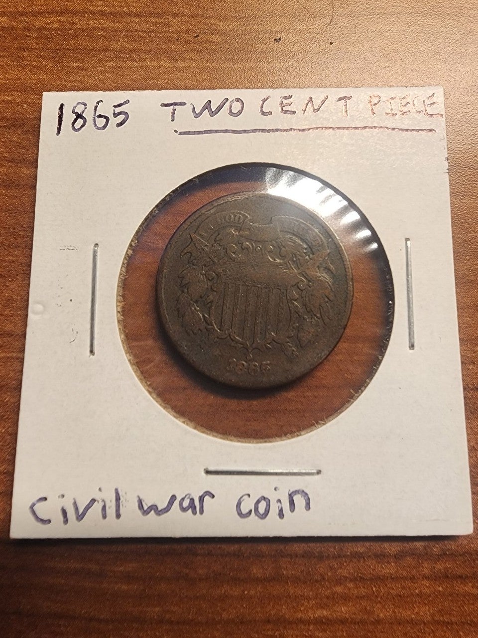 1865 Two Cent Piece