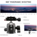 SI RUI Traveler 5CX Carbon Fiber Travel Tripod