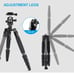 SI RUI Traveler 5CX Carbon Fiber Travel Tripod