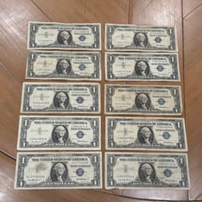 Series 1957 One Dollar Blue Seal Silver Certificate Lot of 10