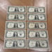 Series 1957 One Dollar Blue Seal Silver Certificate Lot of 10