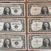 Series 1957 One Dollar Blue Seal Silver Certificate Lot of 10