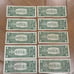 Series 1957 One Dollar Blue Seal Silver Certificate Lot of 10