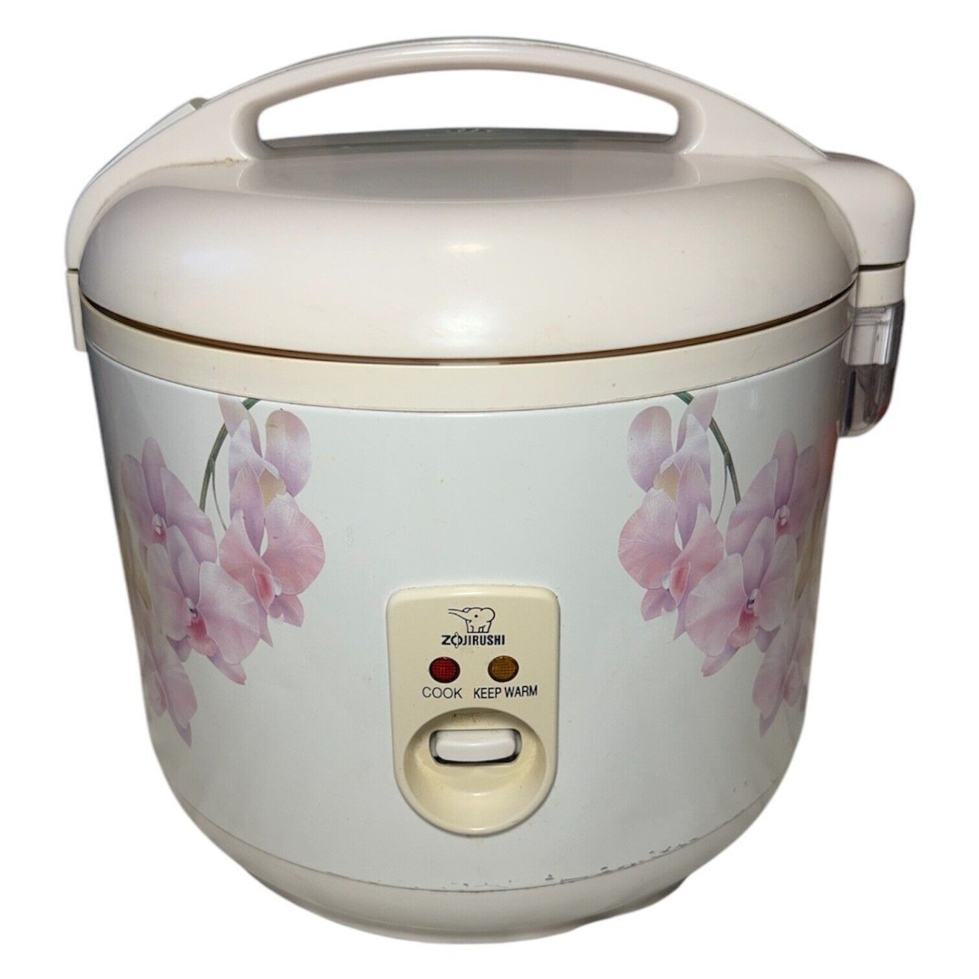 Zojirushi Electric Rice Cooker/Warmer NRC-18 10 Cups Floral Design - Working